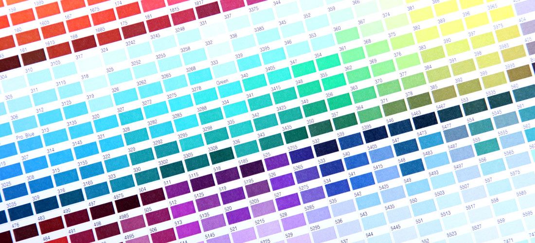 Colores de impresión de Domino