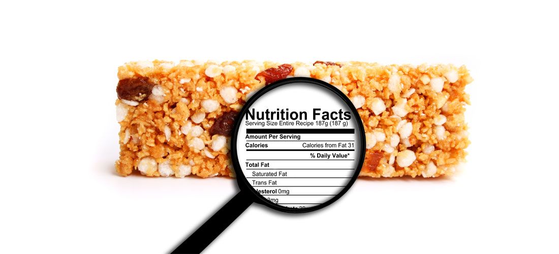 Información nutricional de un producto