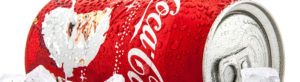 Imagen de una lata de Cocacola con packaging especial para Navidad